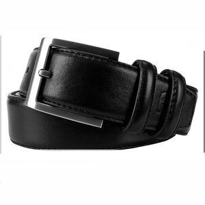 FOOTJOY Black Leather Belt-36/38